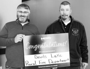 NDTC awards a donation to Devils Lake Rural Fire Department