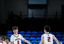 
			
				                                Max Palmer, Mason Palmer (Photo by Noah Clooten)
 
			
		