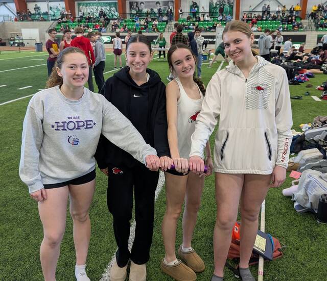 131387497_web1_track-3-24
Dottie Goss, Livia Nelson, Tenley Triepke, Aubrie Leburn (Photo via Devils Lake Firebirds Track and Field Facebook)