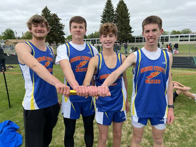 131523322_web1_benson-county-relay-5-19
Tyson Peterson, Brayden Herman, Damien Herman, Holdyn Jacobson (Photo via Benson County Track & Field Facebook)