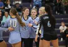 New Rockford-Sheyenne earns regional berth with three-set win over Nelson County
Photo courtesy of New Rockford Transcript