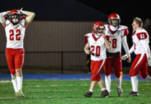 
			
				                                Devils Lake vs. Kindred in the 2025 Division AA football semifinals. (Photo by Cameron Carlson)
 
			
		
