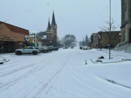 First Major Snow of the Season Comes to Devils Lake