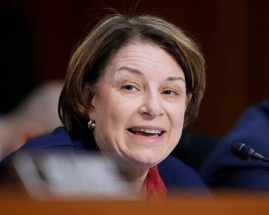 
			
				                                Sen. Amy Klobuchar (D-Minn.) speaks during a confirmation hearing before the Senate Judiciary Committee for Kash Patel, President Trumps choice for FBI director, at the Capitol in Washington, D.C. on Jan. 30, 2025. (AP Photo/Ben Curtis, File)
 
			
		