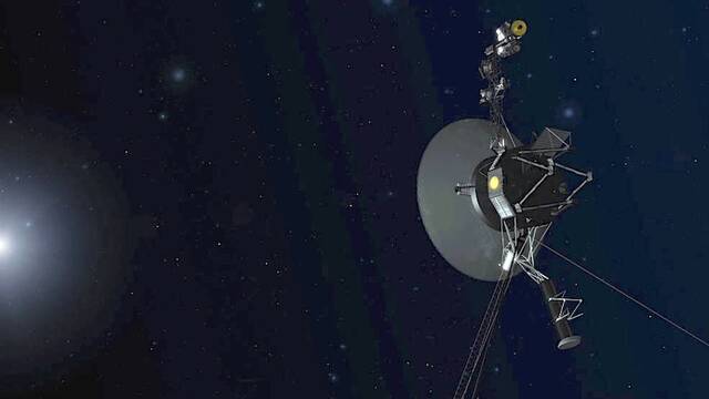 This illustration provided by NASA depicts Voyager 1. The most distant spacecraft from Earth stopped sending back understandable data in November 2023. Flight controllers traced the blank communication to a bad computer chip and rearranged the spacecrafts coding to work around the trouble. In mid-April 2024, NASAs Jet Propulsion Laboratory declared success after receiving good engineering updates. The team is still working to restore transmission of the science data. (NASA via AP)
