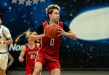 
			
				                                Max Palmer takes a deep breath in preparation to pass the ball during the Firebirds region semifinal battle with Four Winds/Minnewaukan. (Photo by Cameron Carlson)
 
			
		