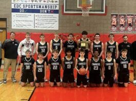 Nelson County, North Star to play in state qualifiers Saturday
The Nelson County boys basketball team poses after taking second in the Region 2B tournament at the Devils Lake Sports Center. (Photo via Chargers Nation on Facebook)