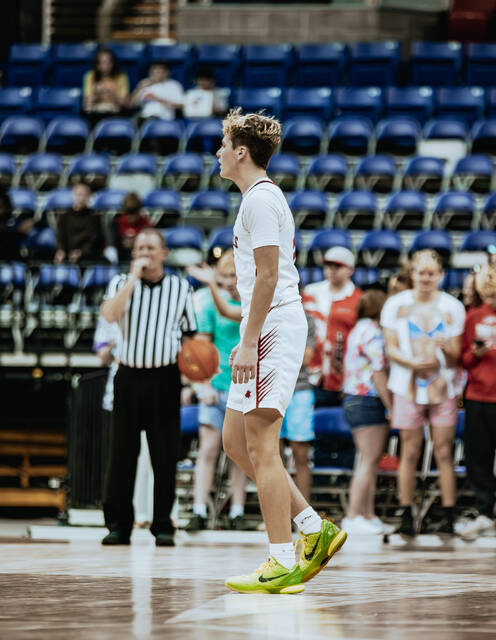Max Palmer reacts after a play.
