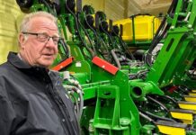 
			
				                                Tom Waters, a seventh-generation farmer, stands next to his planting machinery Friday, March 13, 2026, in Orrick, Mo.
                                 AP Photo/Nick Ingram

			
		