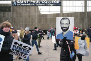 ‘No King’ rallies draw crowds across US, in Europe. Springsteen headlines Minnesota demonstration