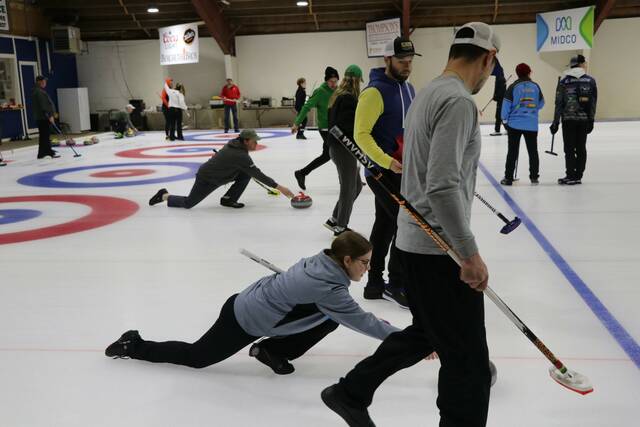 Scenes from the curling club’s year-end bonspiel