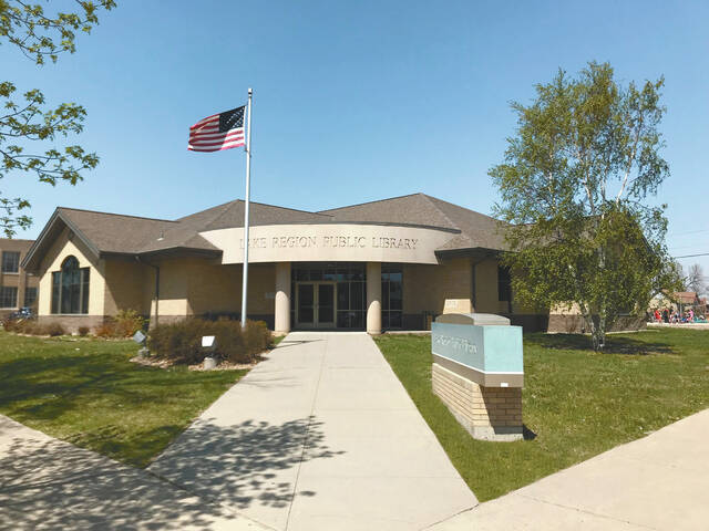 The LRPL in its present location but before the reading garden was added.