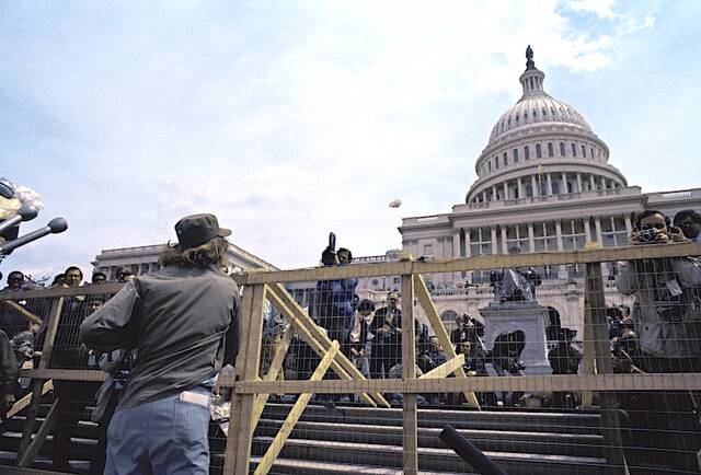 Veterans protesting the war in Vietnam, throw medals and other articles on the step of the Capitol on April 23, 1971 in Washington.
AP Photo/John Duricka