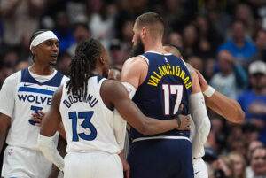 Jaden McDaniels embraces the villain role in Denver after Game 5 loss to Nuggets brings boos