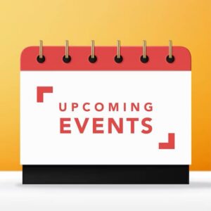 Upcoming Events Calendar for May – June, 2026