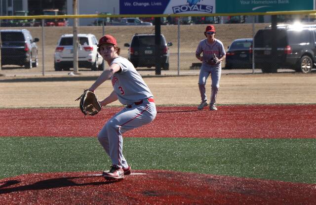 Will Heilman gears back to deliver a pitch.
                                 Photo by Mojo Hill