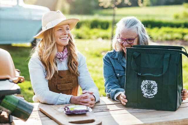 Maggie Keith hosting a community lunch at Foxhollow Farms.
                                 Courtesy photo