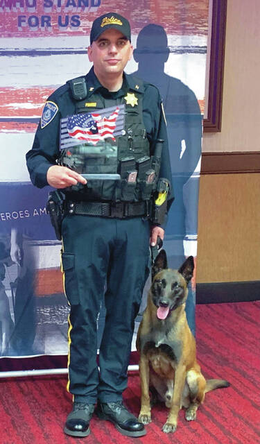 Police Chief Greg Pinski and his K9 partner Bodhi achieved national distinction in securing First Place Overall Narcotic Detection at the U.S. Police Canine Associations 2026 National Detector Dog Trials in Atlantic City, N.J.
Photo provided by Berthold-Carpio Police Department