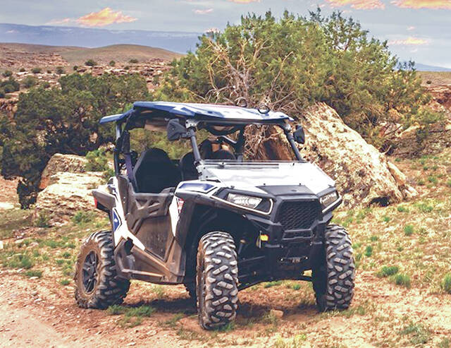 Utility terrain vehicles like this one and similar vehicles like ATVs and golf carts, meant for off-road use on private property, have been increasingly seen on public roads as the weather has turned warmer.
Stock photo provided by Metro Graphics