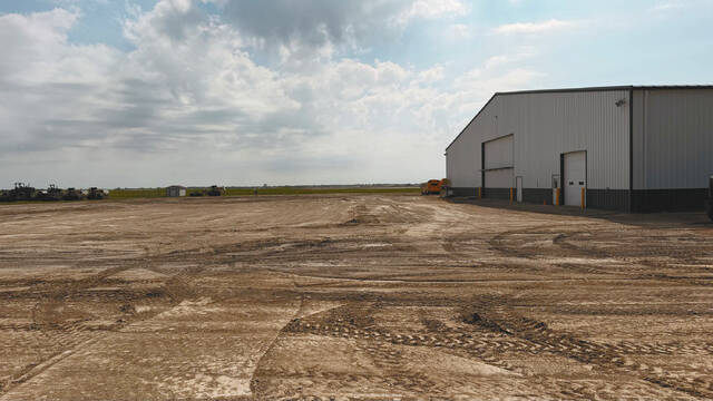 The National Guards moved and removed earth for better drainage and smoothed out an area for parking at the Fairgrounds.
Photos courtesy Ramsey County Fair Board.