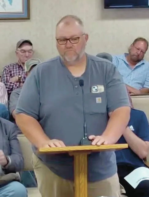 Highway Superintendent Jason Kraft spoke on the topic of culverts at the Ramsey County Commission meeting on Tuesday morning, July 7 at the Ramsey County District Court House.
Screen grab courtesy of Ramsey County Commission