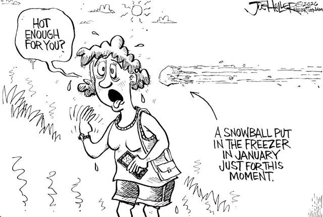 Editorial cartoon by Joe Heller