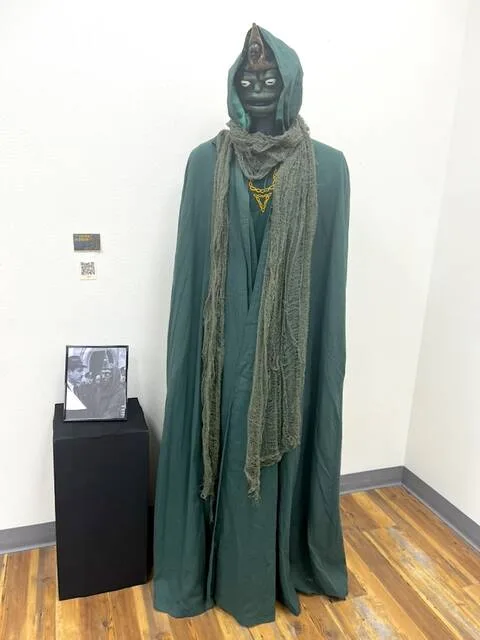 See The Crown of Dagon, part of the August exhibition Phantasmagoria, highlighting the work of artist Mark Holter, now at the Lake Region Arts Center, corner of 4th and 4th in downtown Devils Lake.
Photo by Mark C. Robinson, DLJ