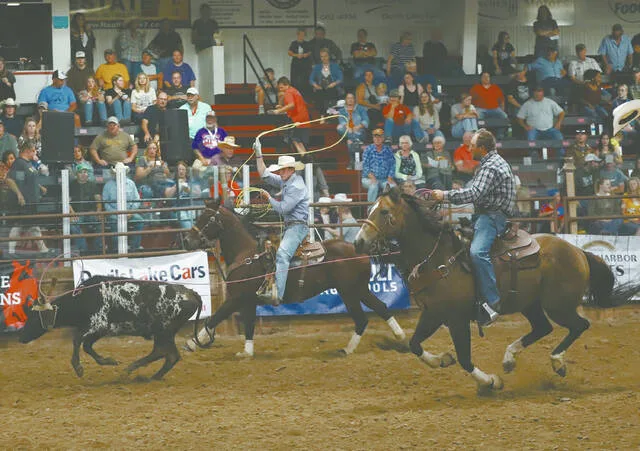 Scenes from previous Chute-Out Rodeos in Devils Lake.
                                 File photos