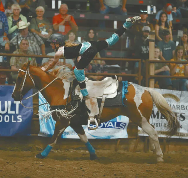 Scenes from previous Chute-Out Rodeos in Devils Lake.
                                 File photos