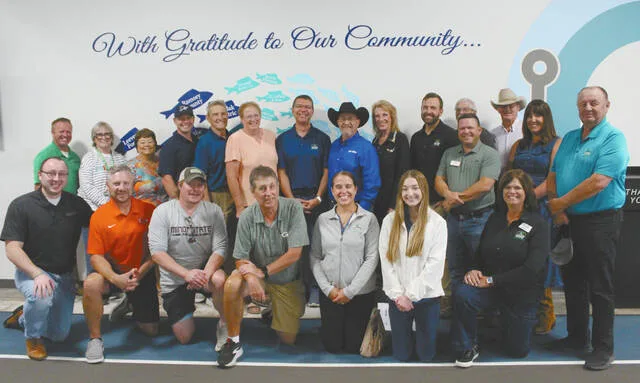 A group that included several members of Rural Electric Cooperatives from throughout North Dakota (plus one member from Montana) visited Dockside Family Entertainment Center for a tour at 2 p.m. on Thursday, Aug. 27. Later in the day most of the same group toured the Ramsey County Fairgrounds and Peterson Arena off Highway 19 and The Shores Event Center located at Woodland Resort.