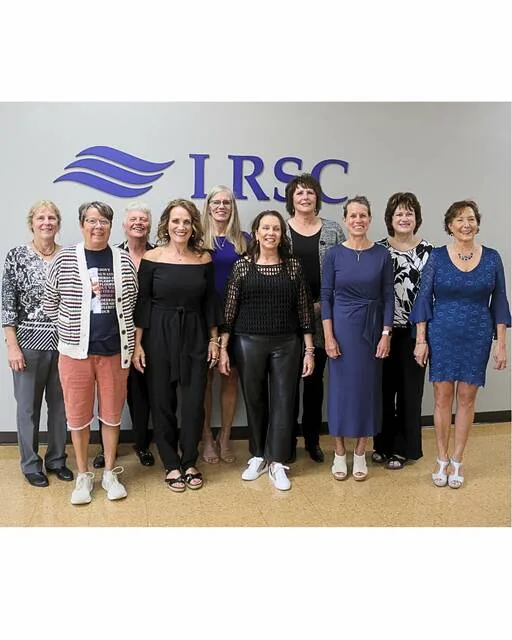 Members of the 1982-83 Lake Region womens basketball team pose for a reunion photo.
                                 Submitted photo